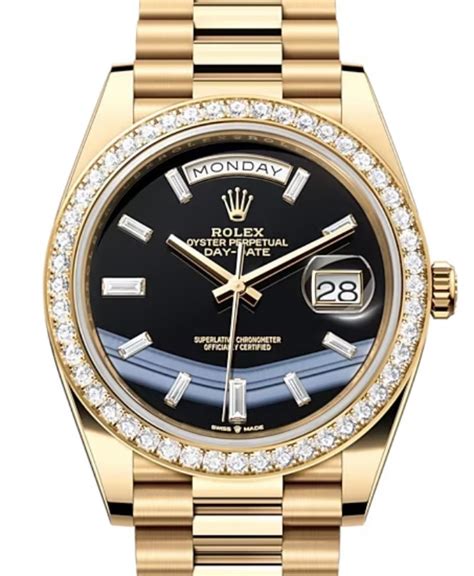 rolex onyx silver|Rolex day date 40 yellow gold.